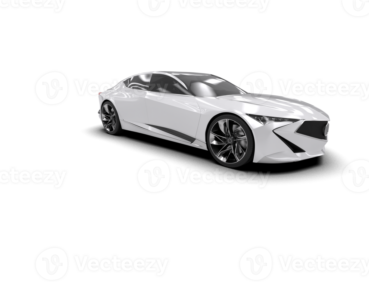 Realistic sport car isolated on background. 3d rendering - illustration png