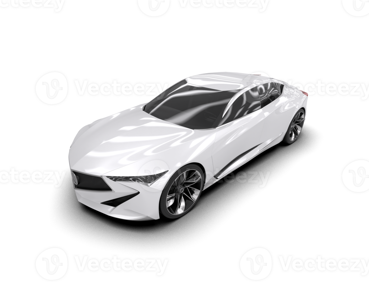 Realistic sport car isolated on background. 3d rendering - illustration png
