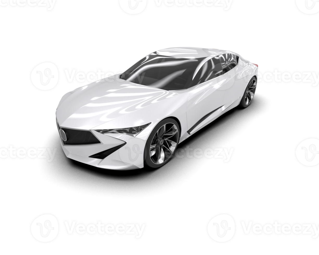 Realistic sport car isolated on background. 3d rendering - illustration png