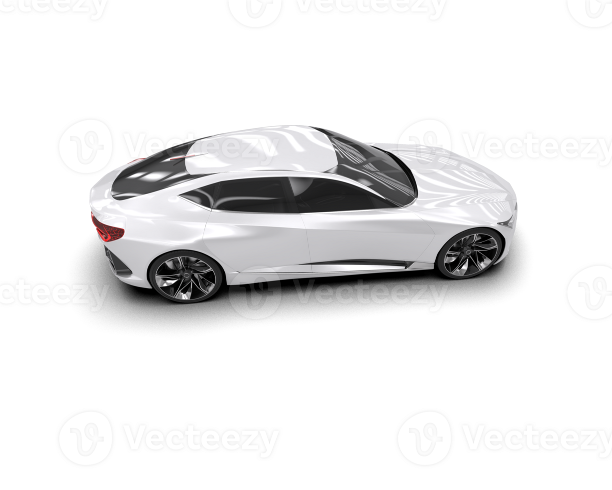 Realistic sport car isolated on background. 3d rendering - illustration png
