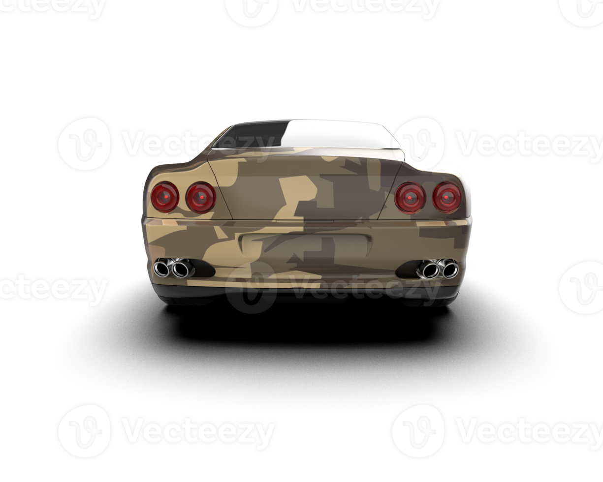 Realistic sport car isolated on background. 3d rendering - illustration png
