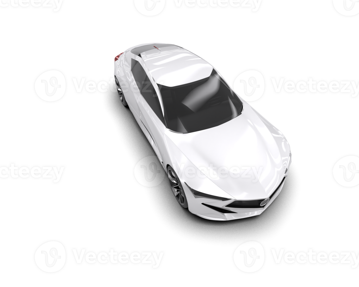 Realistic sport car isolated on background. 3d rendering - illustration png