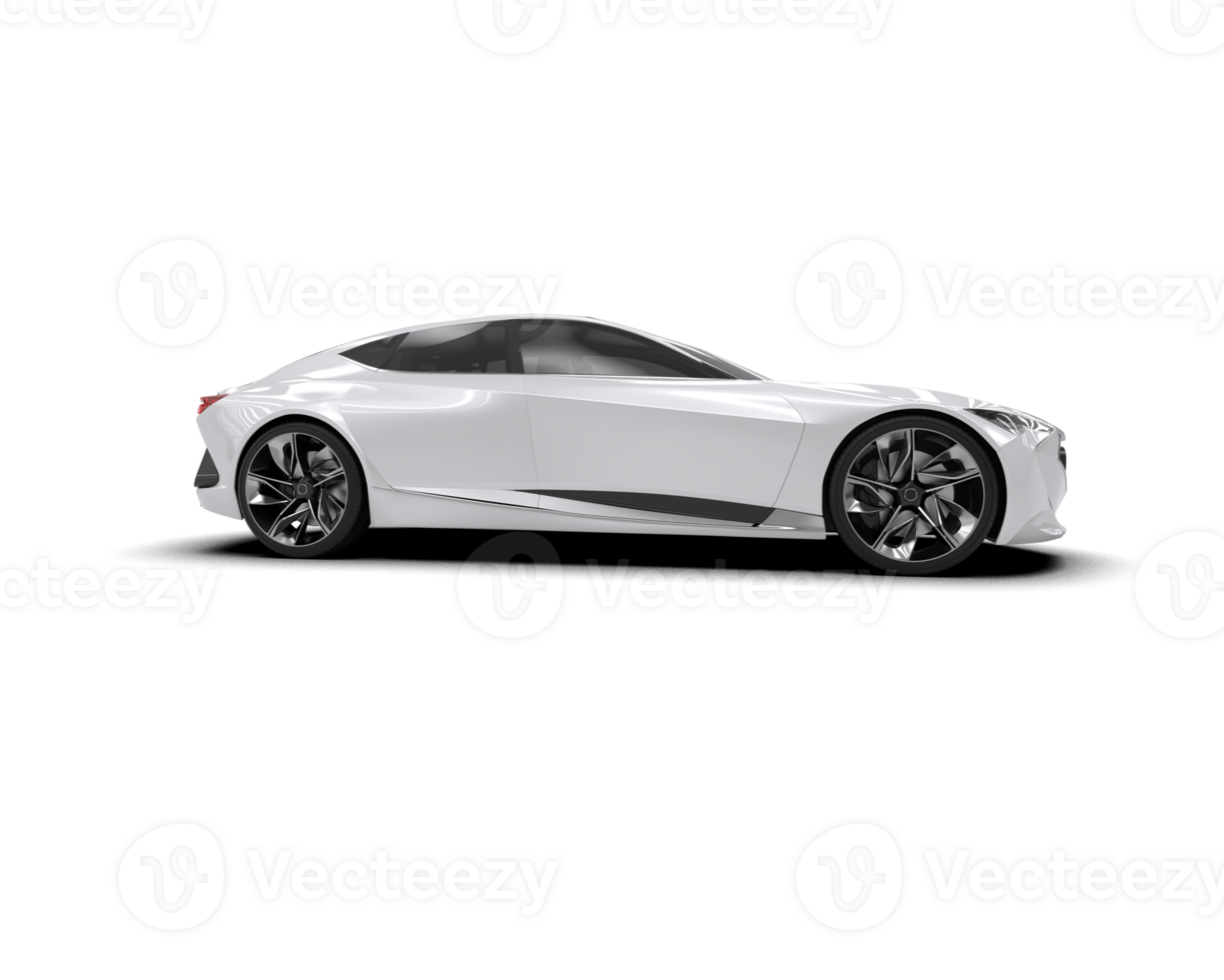 Realistic sport car isolated on background. 3d rendering - illustration png