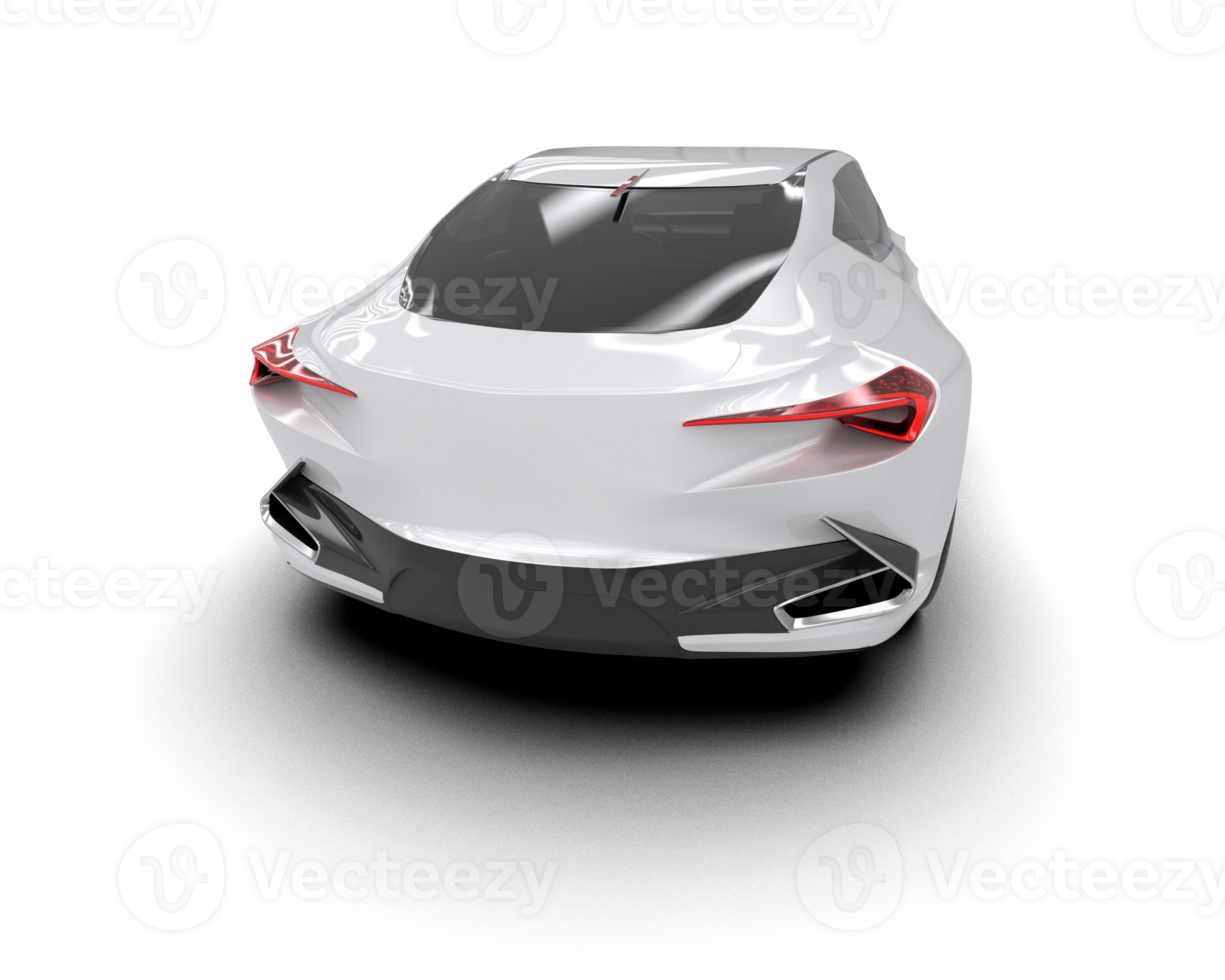 Realistic sport car isolated on background. 3d rendering - illustration png
