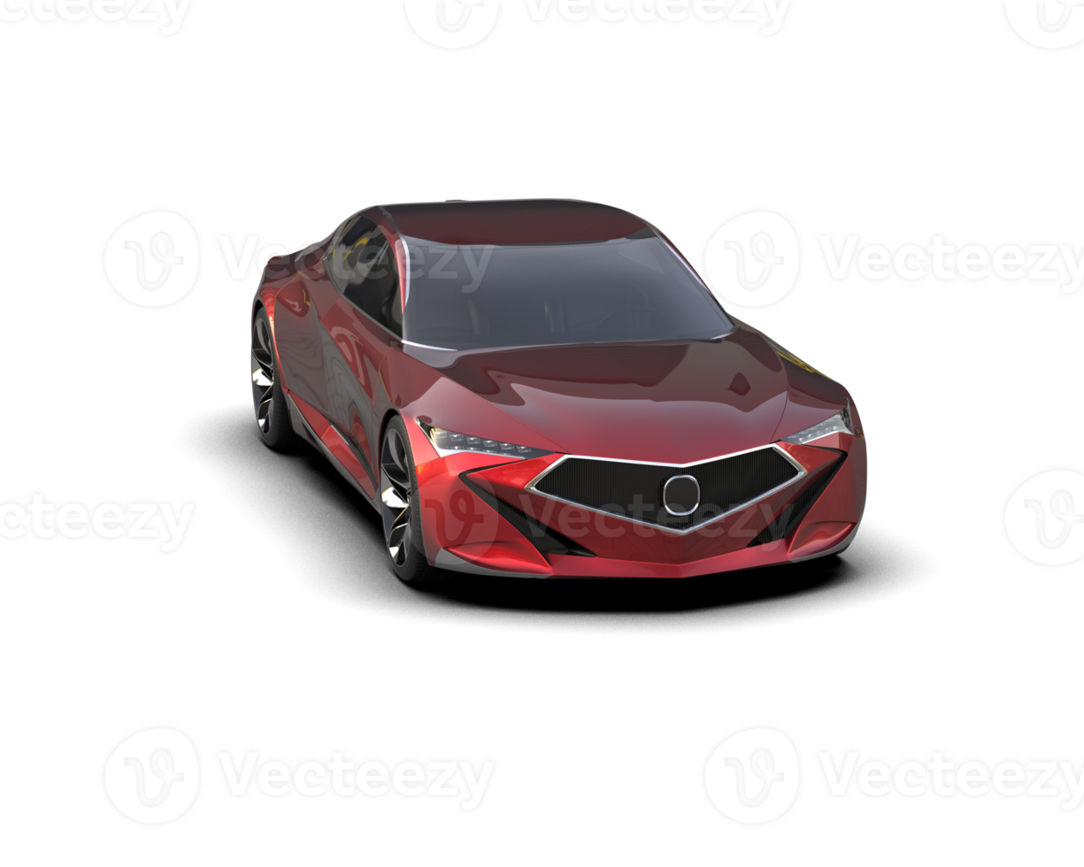 Realistic sport car isolated on background. 3d rendering - illustration png