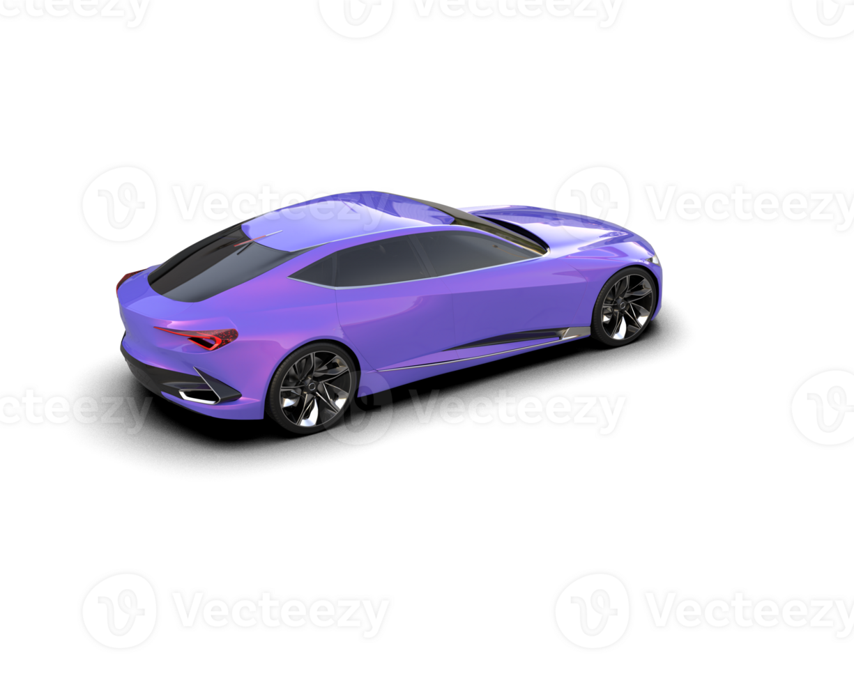 Realistic sport car isolated on background. 3d rendering - illustration png