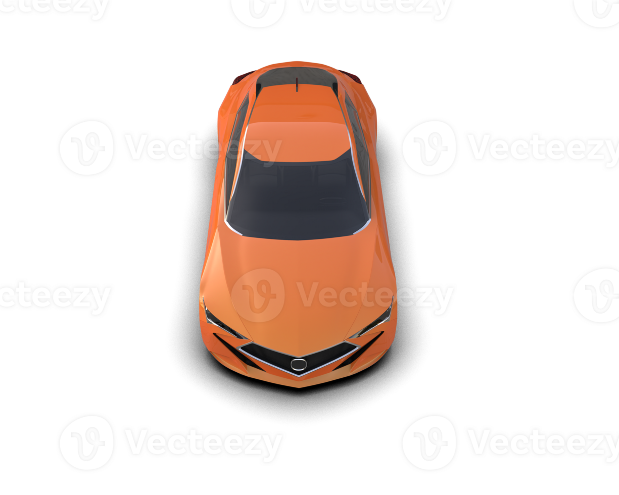 Realistic sport car isolated on background. 3d rendering - illustration png