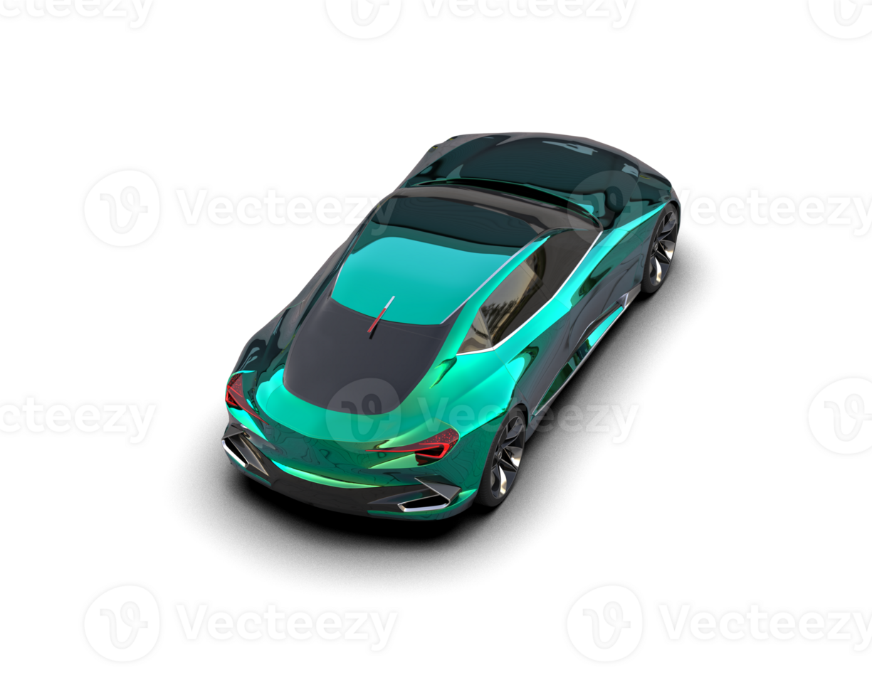 Realistic sport car isolated on background. 3d rendering - illustration png