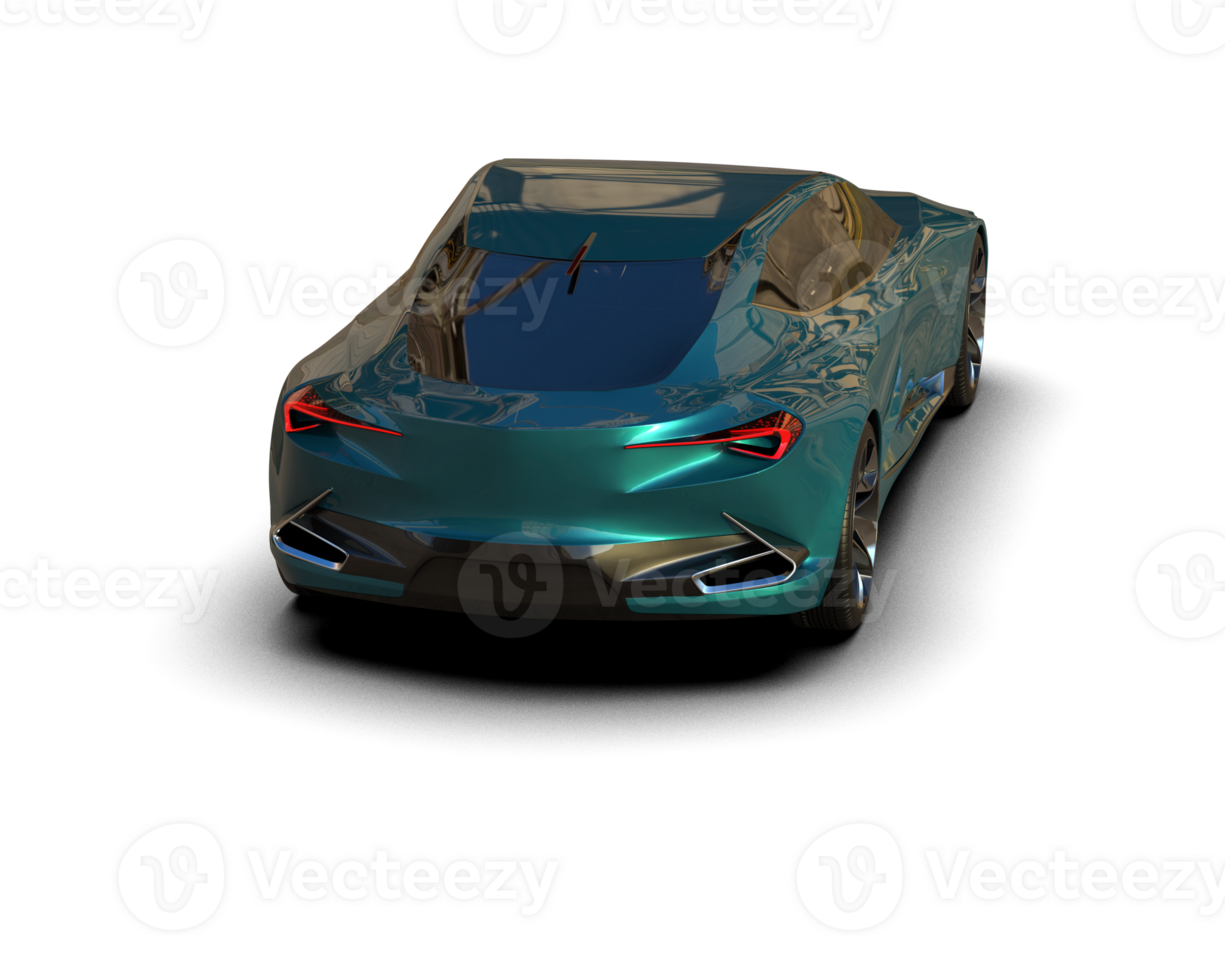 Realistic sport car isolated on background. 3d rendering - illustration png