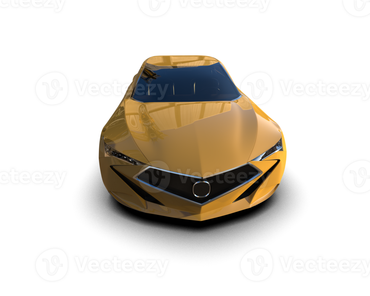 Realistic sport car isolated on background. 3d rendering - illustration png
