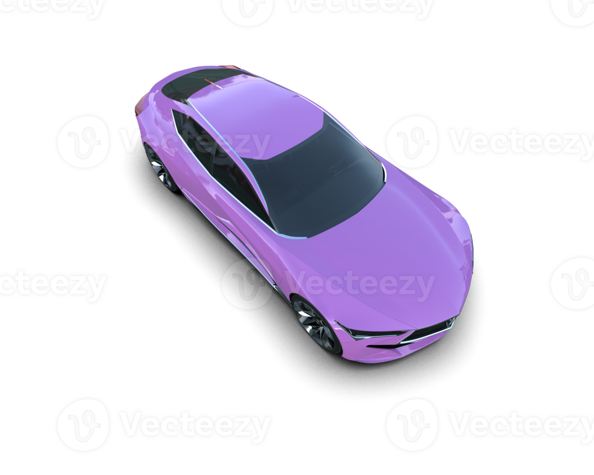 Realistic sport car isolated on background. 3d rendering - illustration png