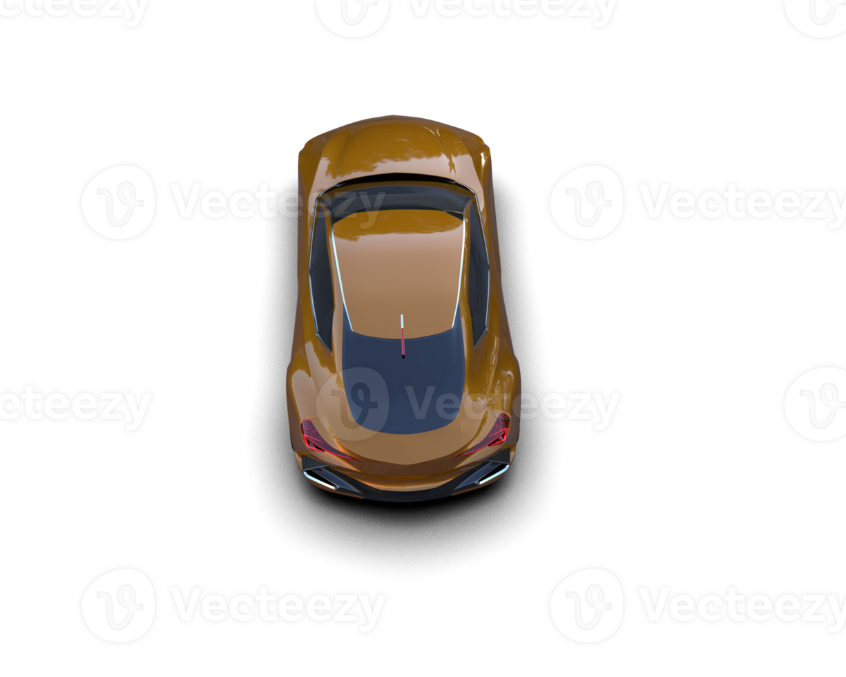 Realistic sport car isolated on background. 3d rendering - illustration png