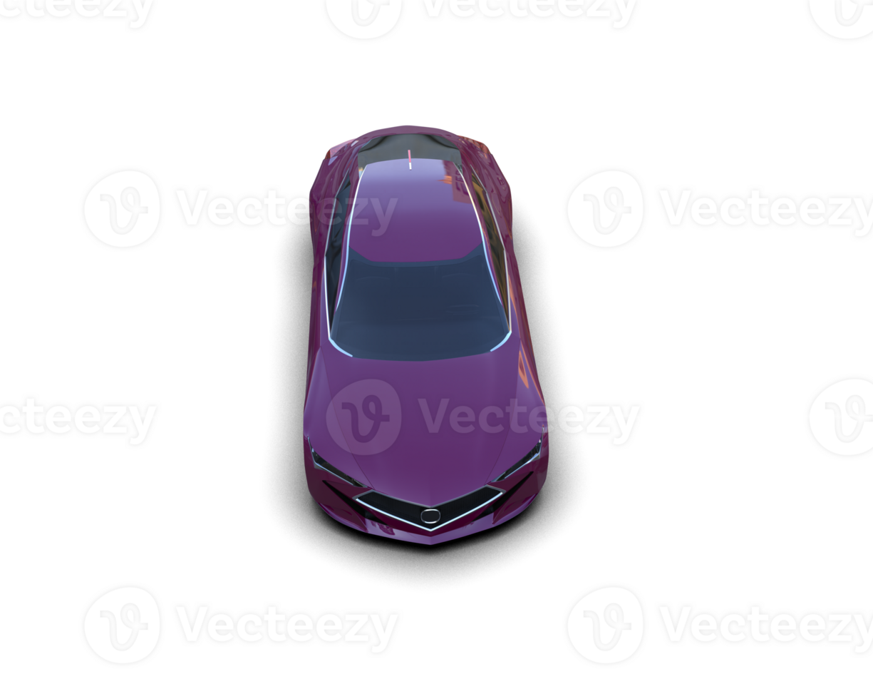 Realistic sport car isolated on background. 3d rendering - illustration png