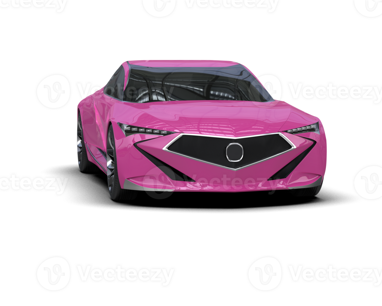 Realistic sport car isolated on background. 3d rendering - illustration png