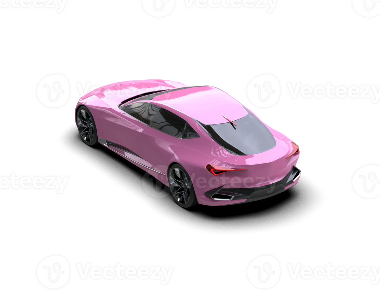 Realistic sport car isolated on background. 3d rendering - illustration png