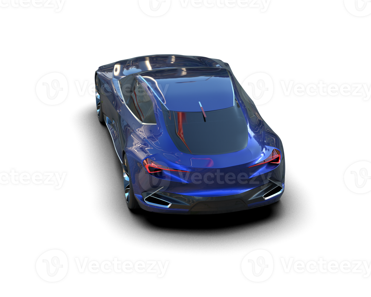 Realistic sport car isolated on background. 3d rendering - illustration png