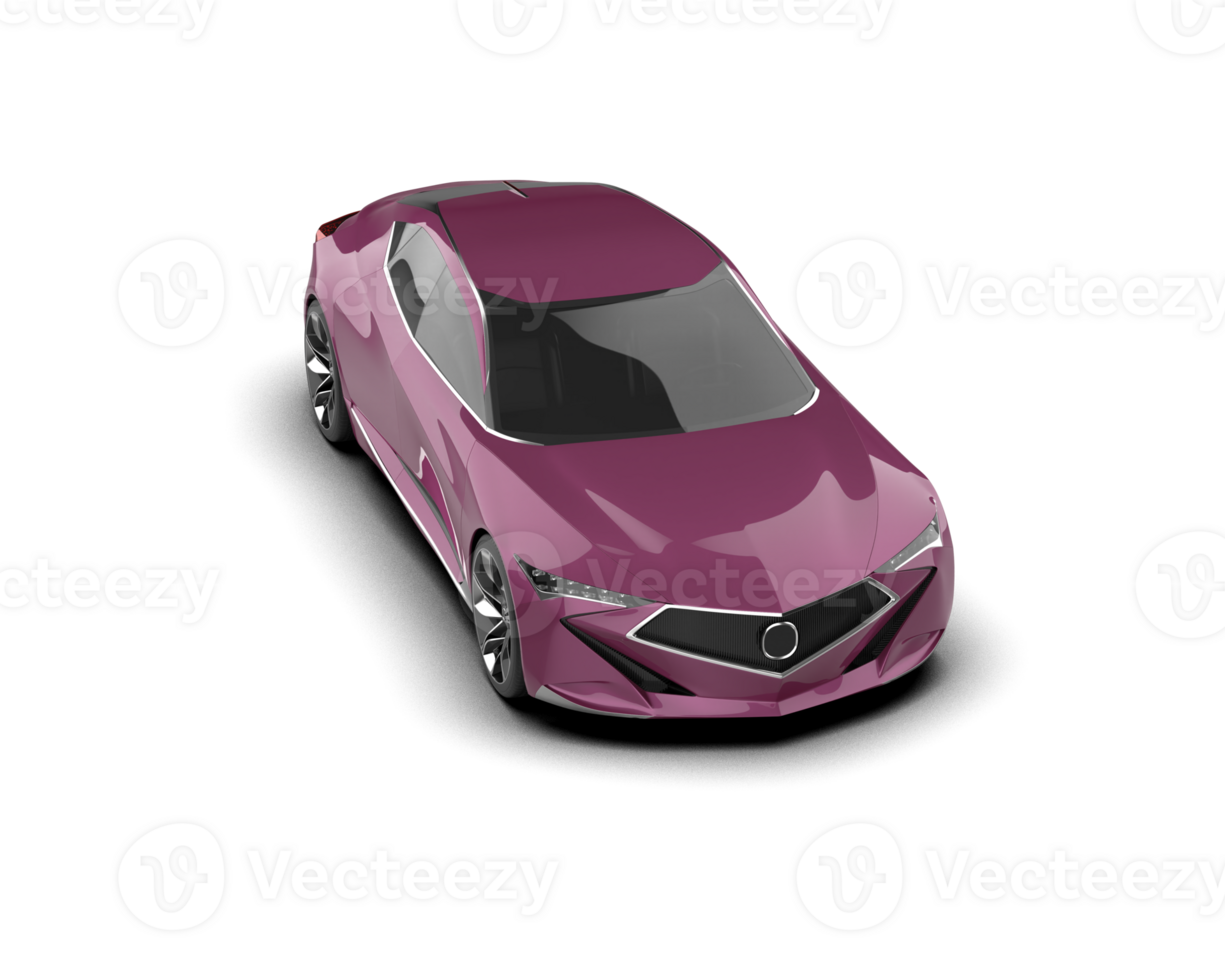 Realistic sport car isolated on background. 3d rendering - illustration png