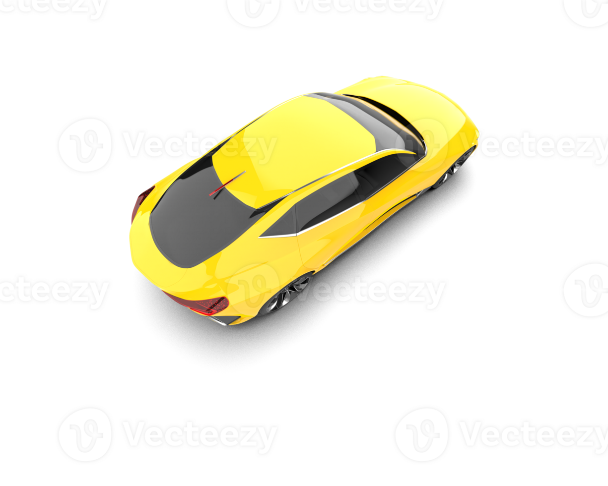 Realistic sport car isolated on background. 3d rendering - illustration png