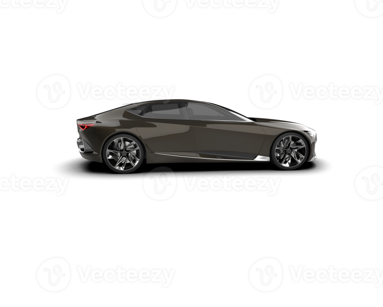 Realistic sport car isolated on background. 3d rendering - illustration png