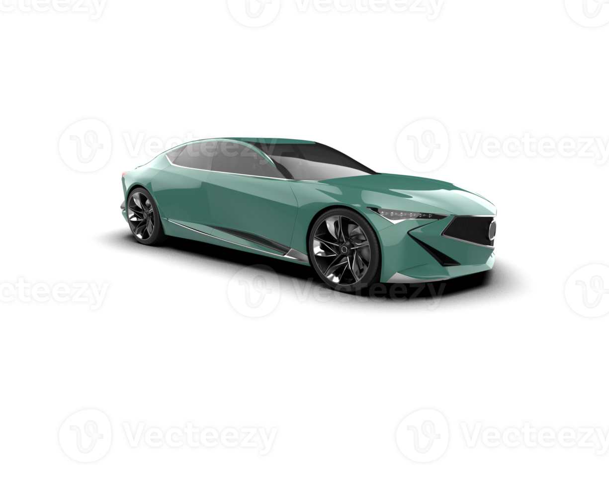 Realistic sport car isolated on background. 3d rendering - illustration png