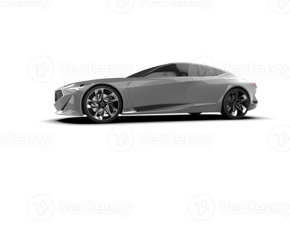 Realistic sport car isolated on background. 3d rendering - illustration png
