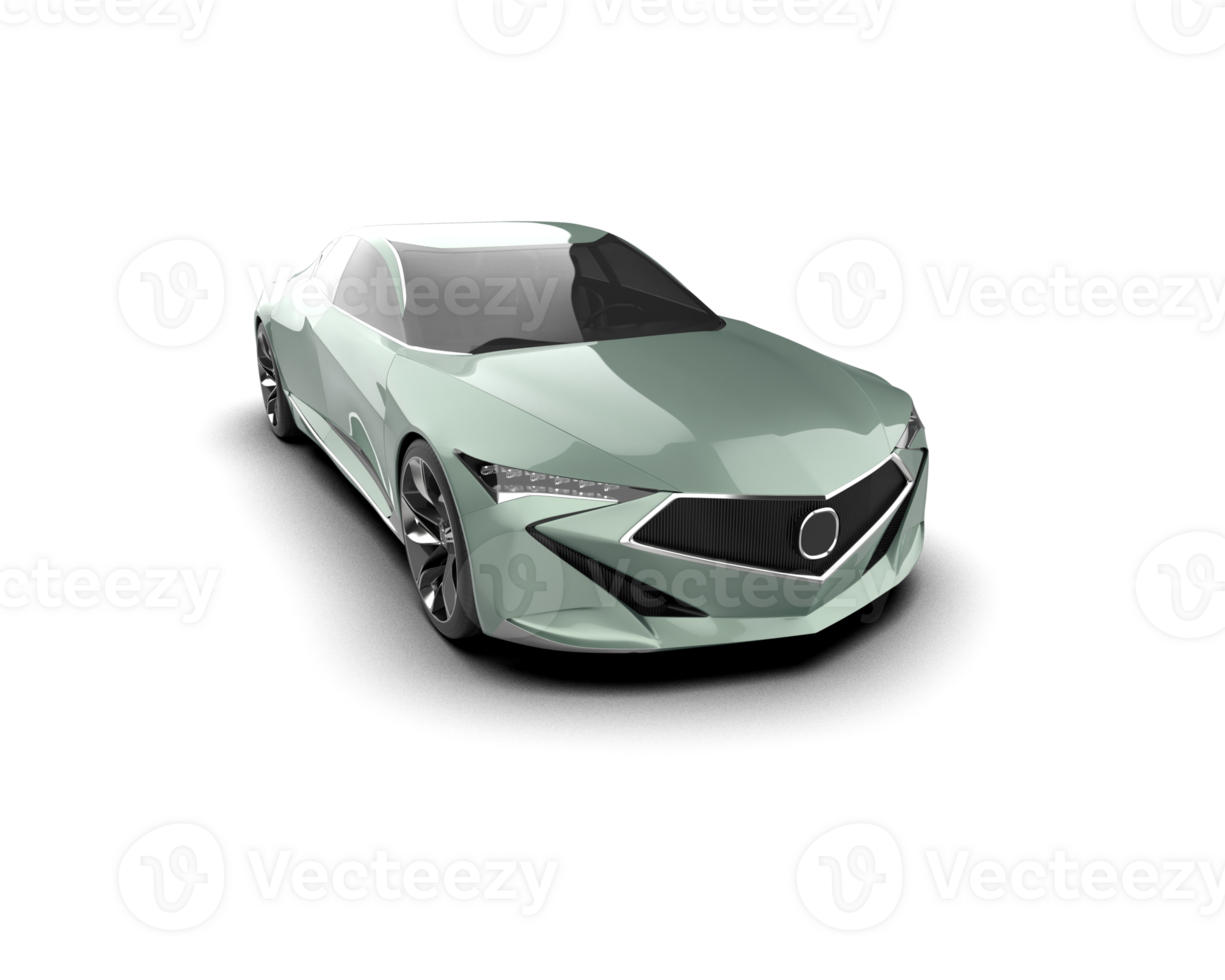 Realistic sport car isolated on background. 3d rendering - illustration png