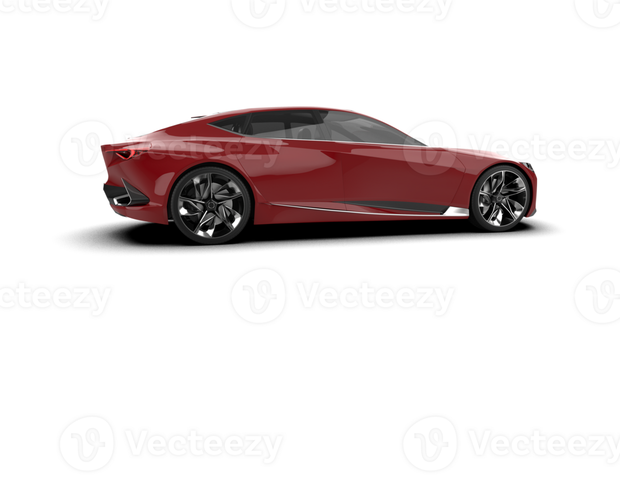 Realistic sport car isolated on background. 3d rendering - illustration png