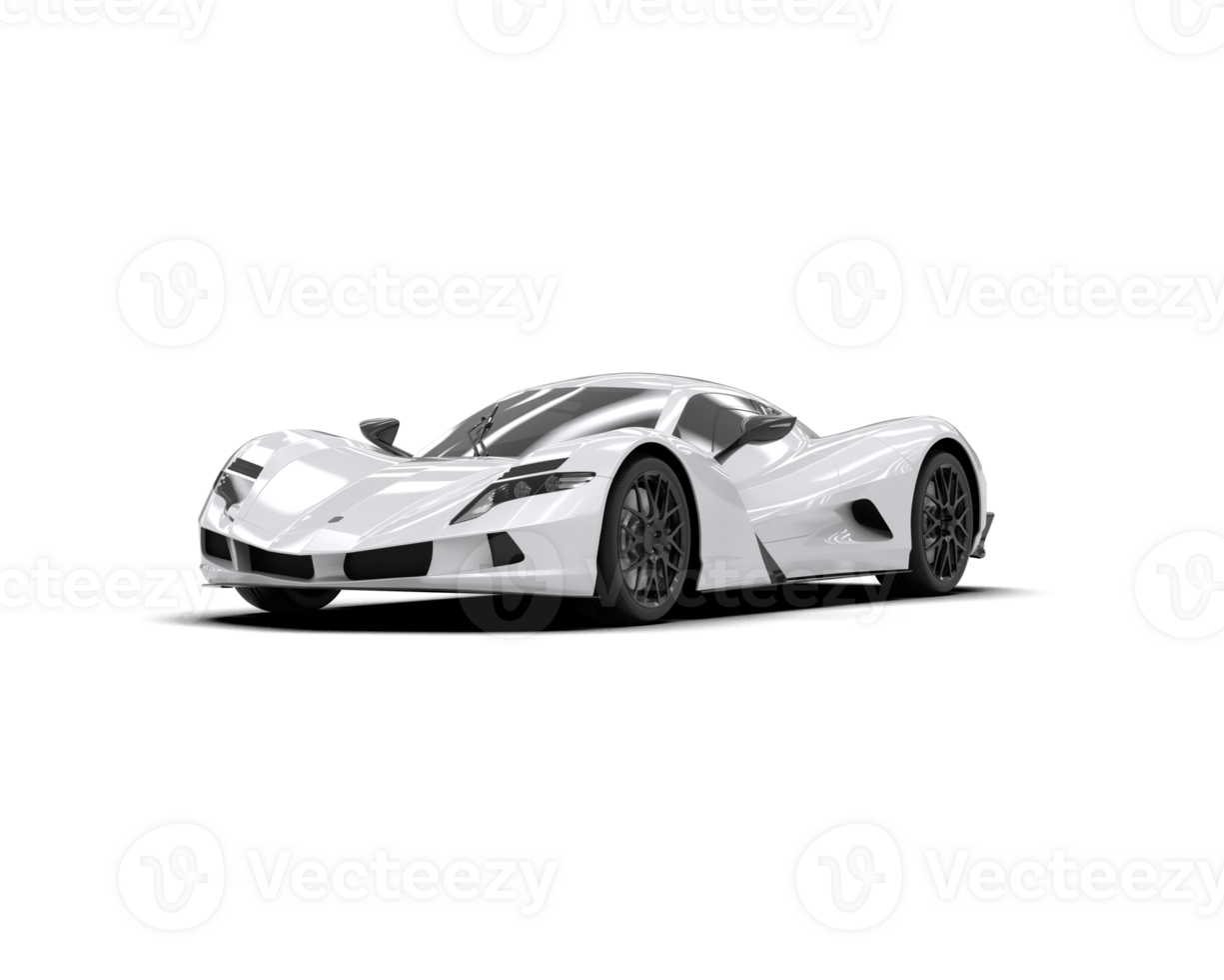 Realistic sport car isolated on background. 3d rendering - illustration png