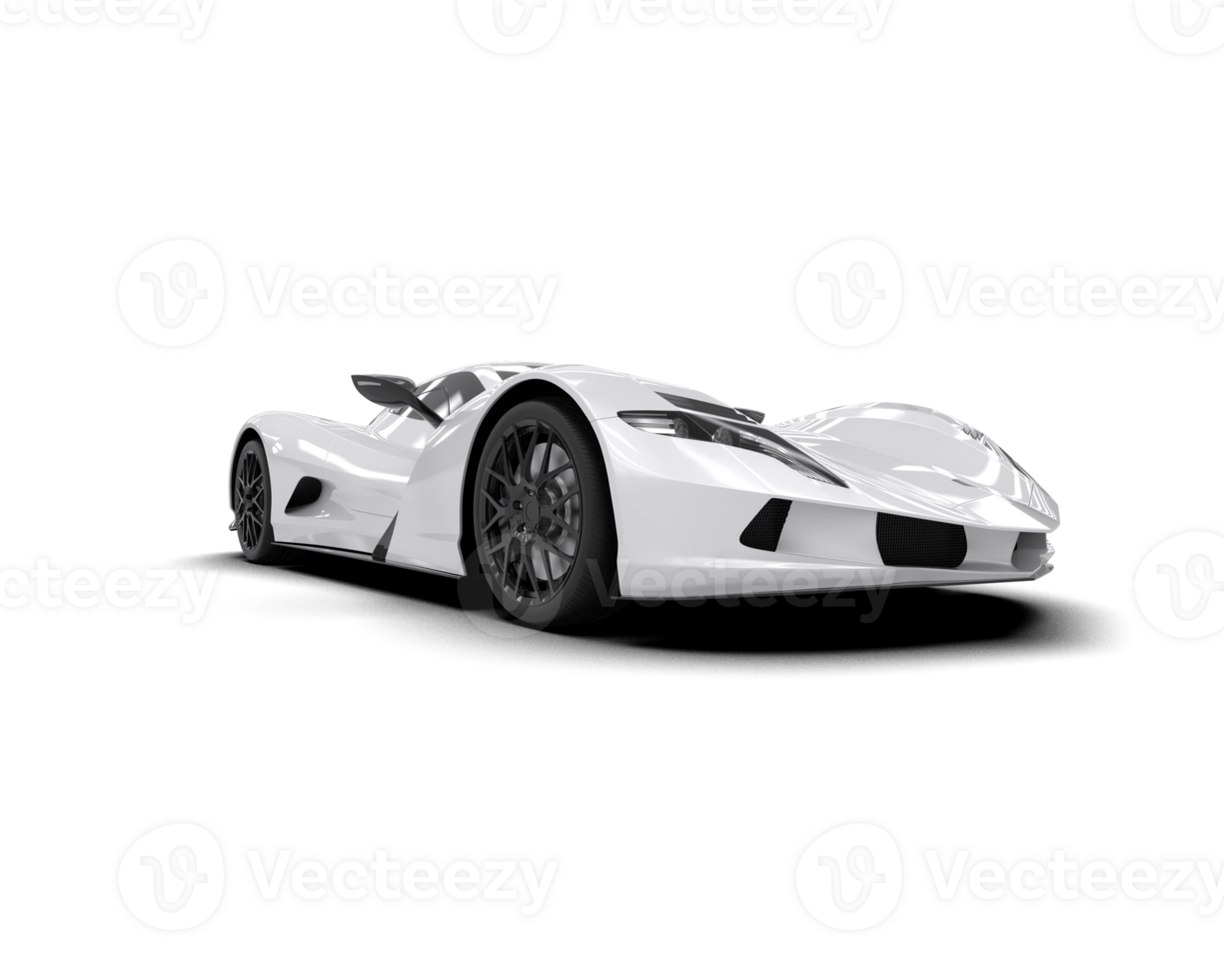 Realistic sport car isolated on background. 3d rendering - illustration png