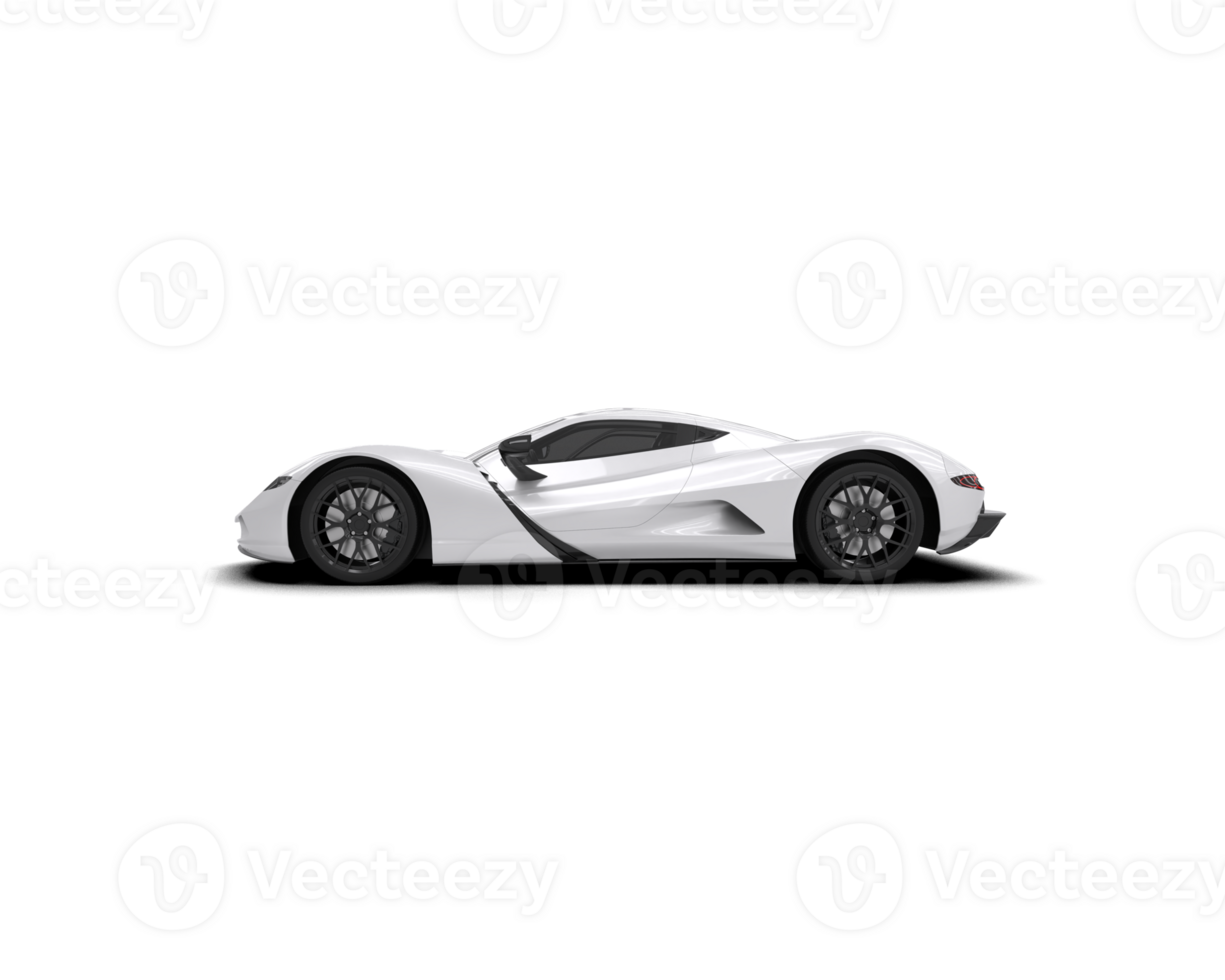 Realistic sport car isolated on background. 3d rendering - illustration png