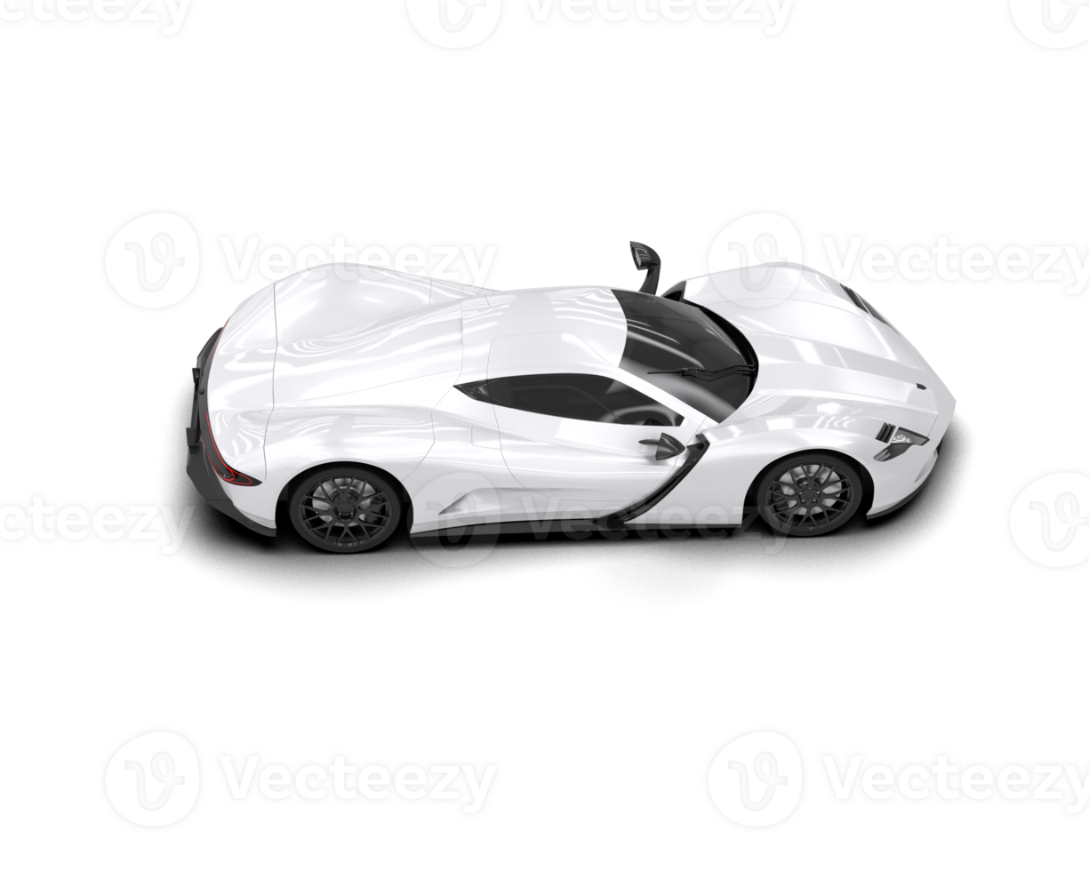 Realistic sport car isolated on background. 3d rendering - illustration png