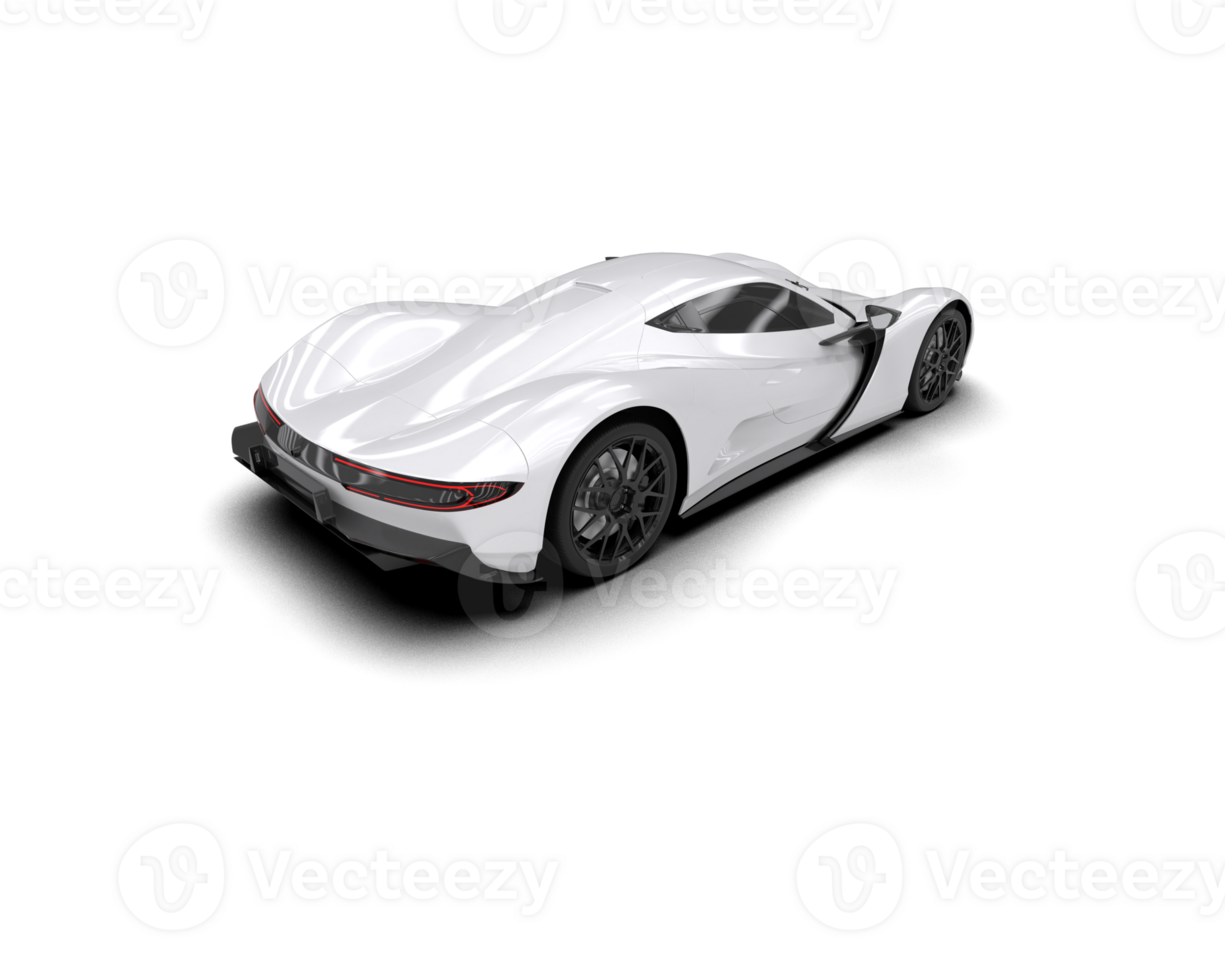 Realistic sport car isolated on background. 3d rendering - illustration png
