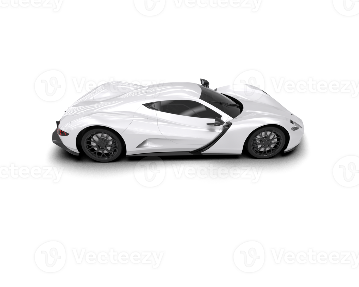 Realistic sport car isolated on background. 3d rendering - illustration png