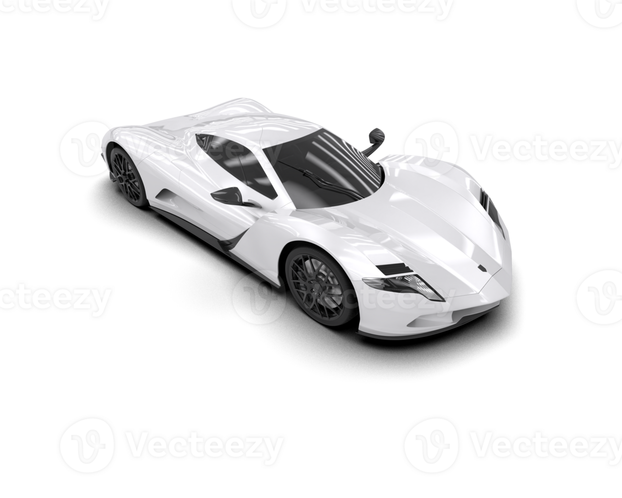Realistic sport car isolated on background. 3d rendering - illustration png