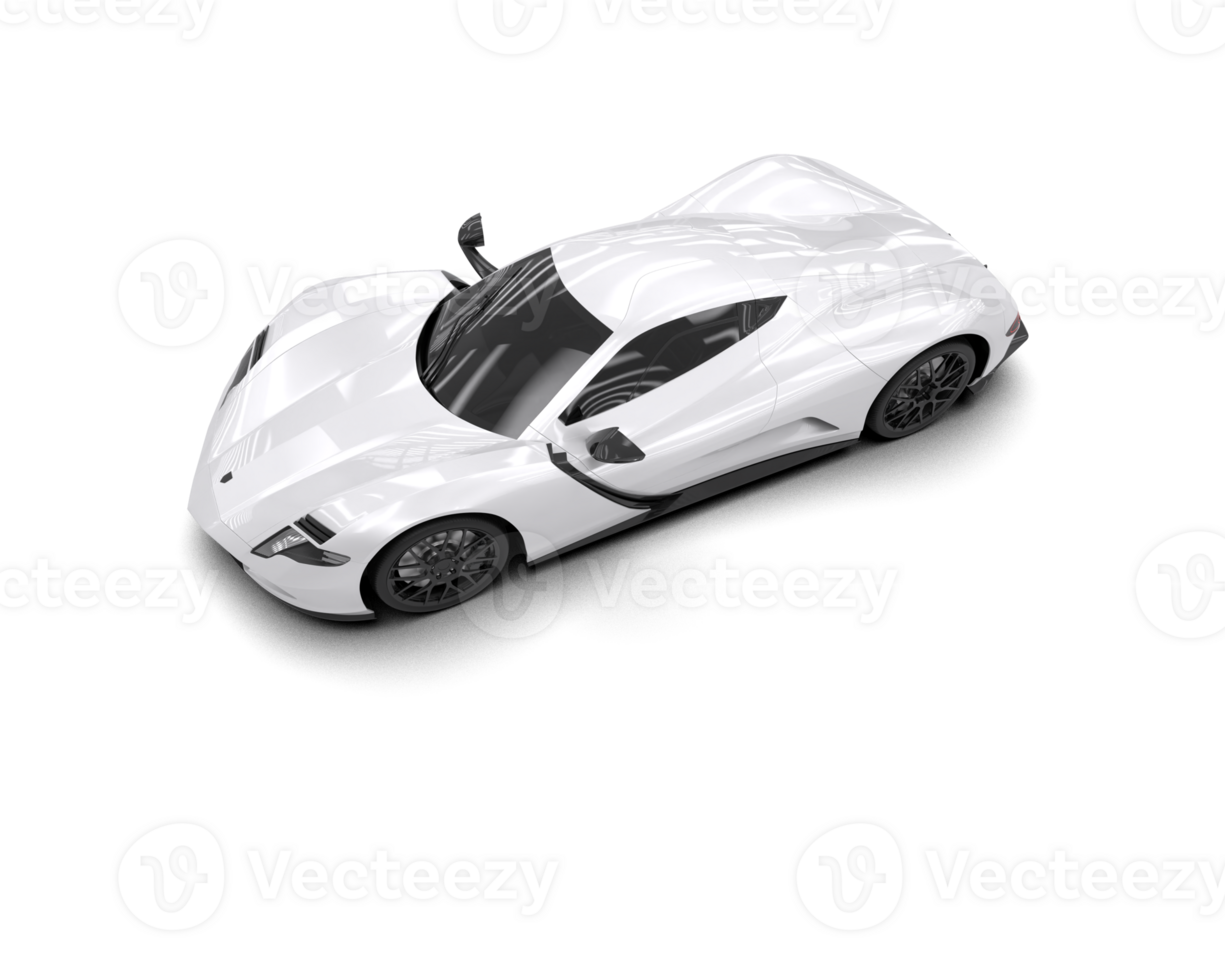 Realistic sport car isolated on background. 3d rendering - illustration png