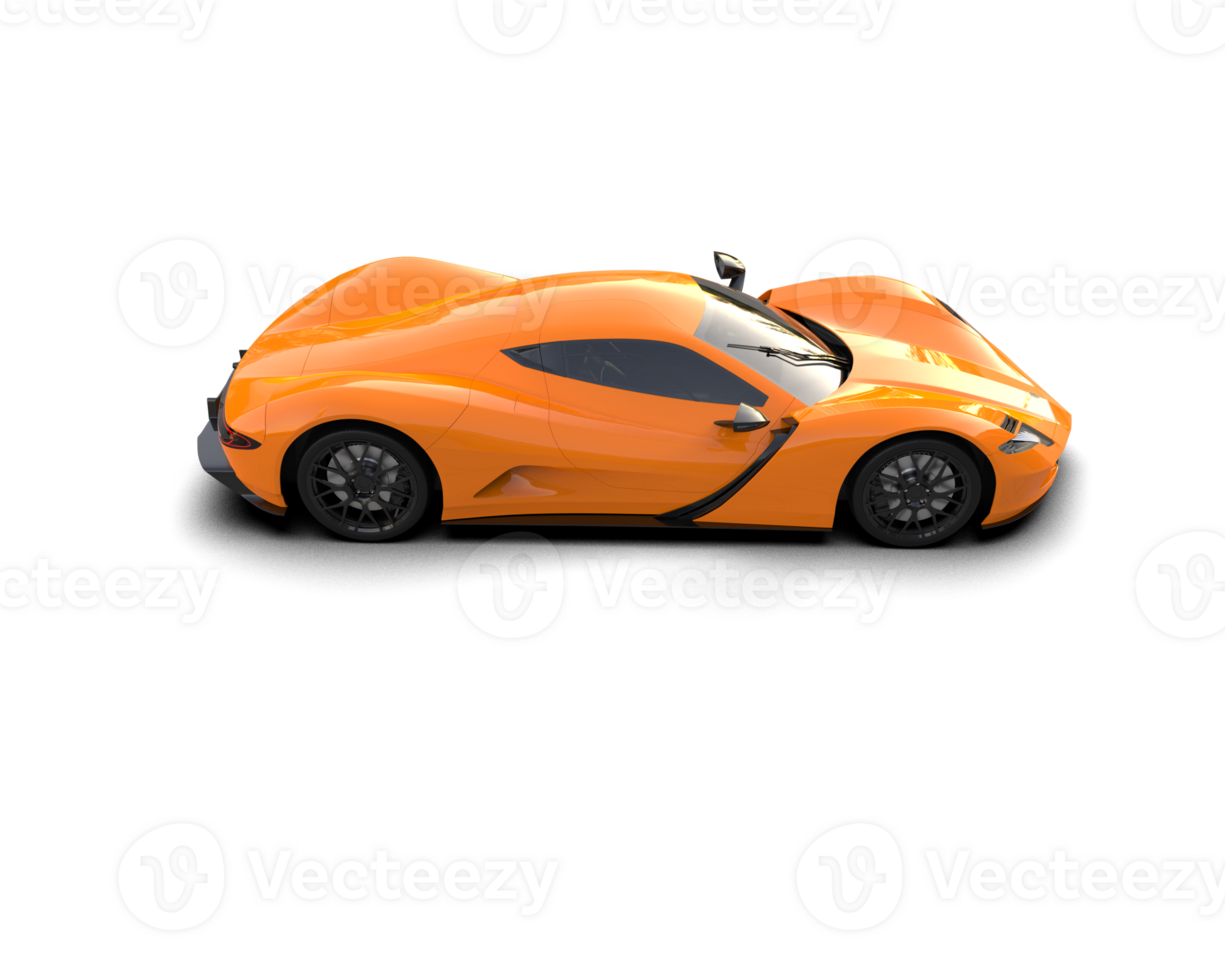 Realistic sport car isolated on background. 3d rendering - illustration png