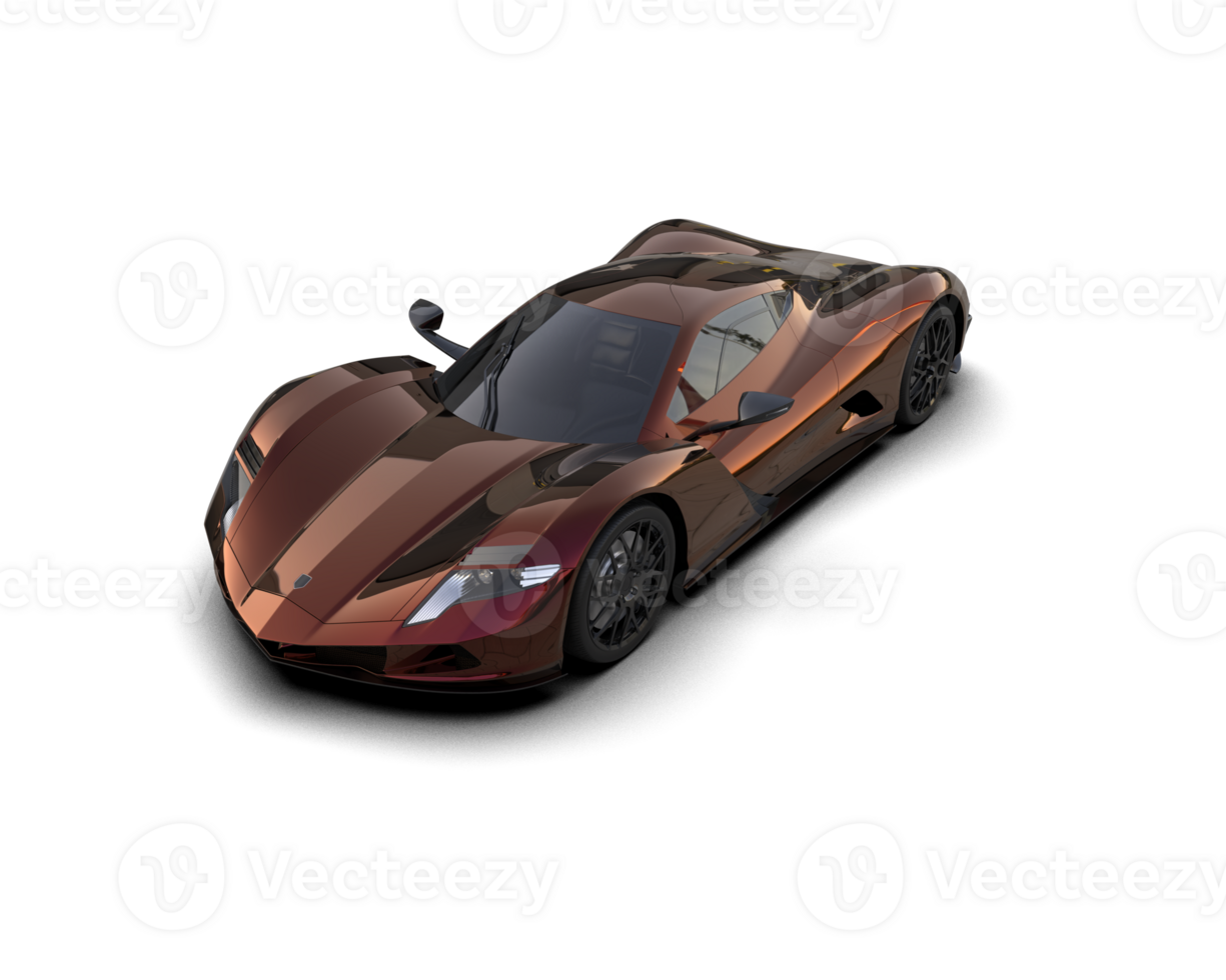 Realistic sport car isolated on background. 3d rendering - illustration png