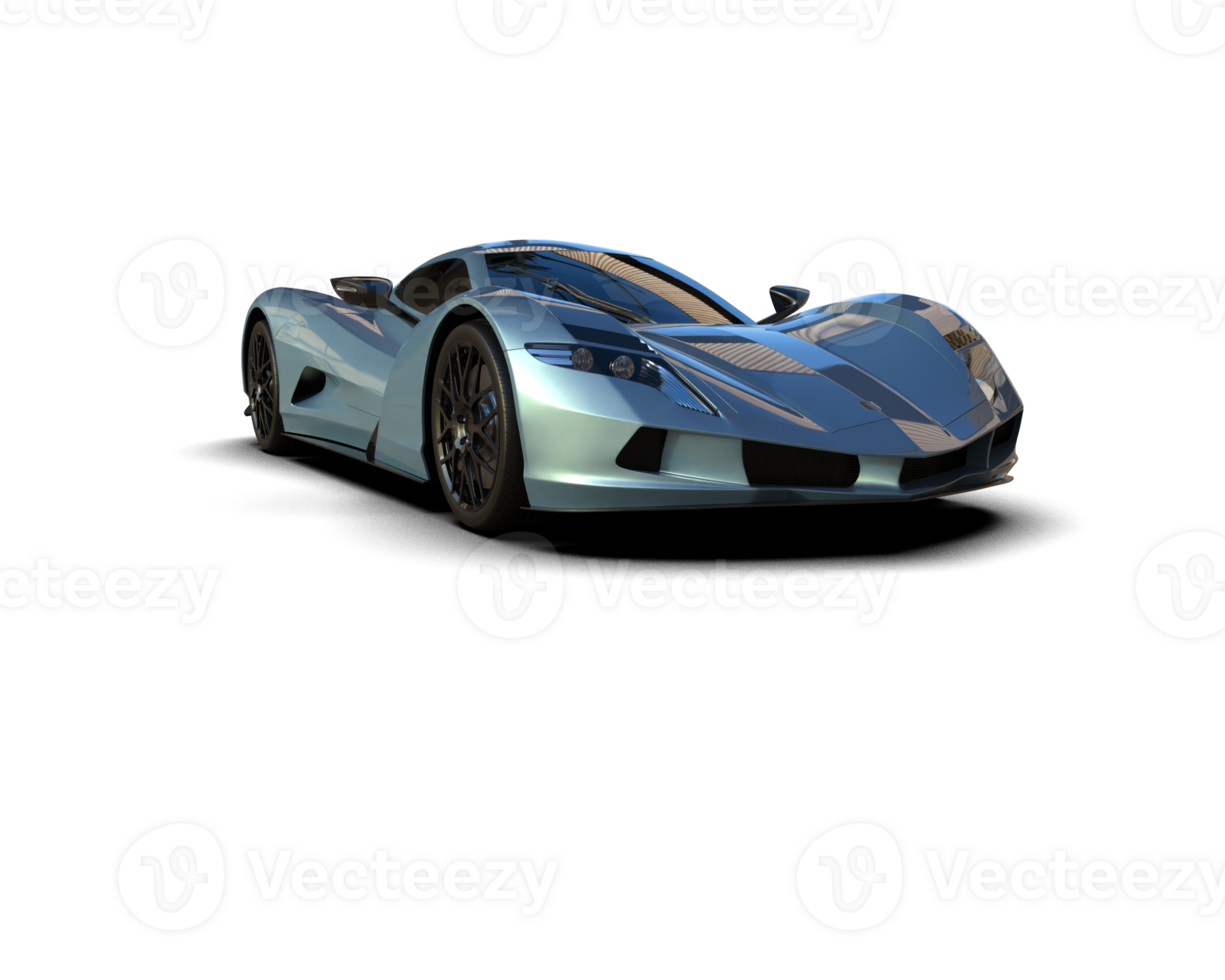 Realistic sport car isolated on background. 3d rendering - illustration png