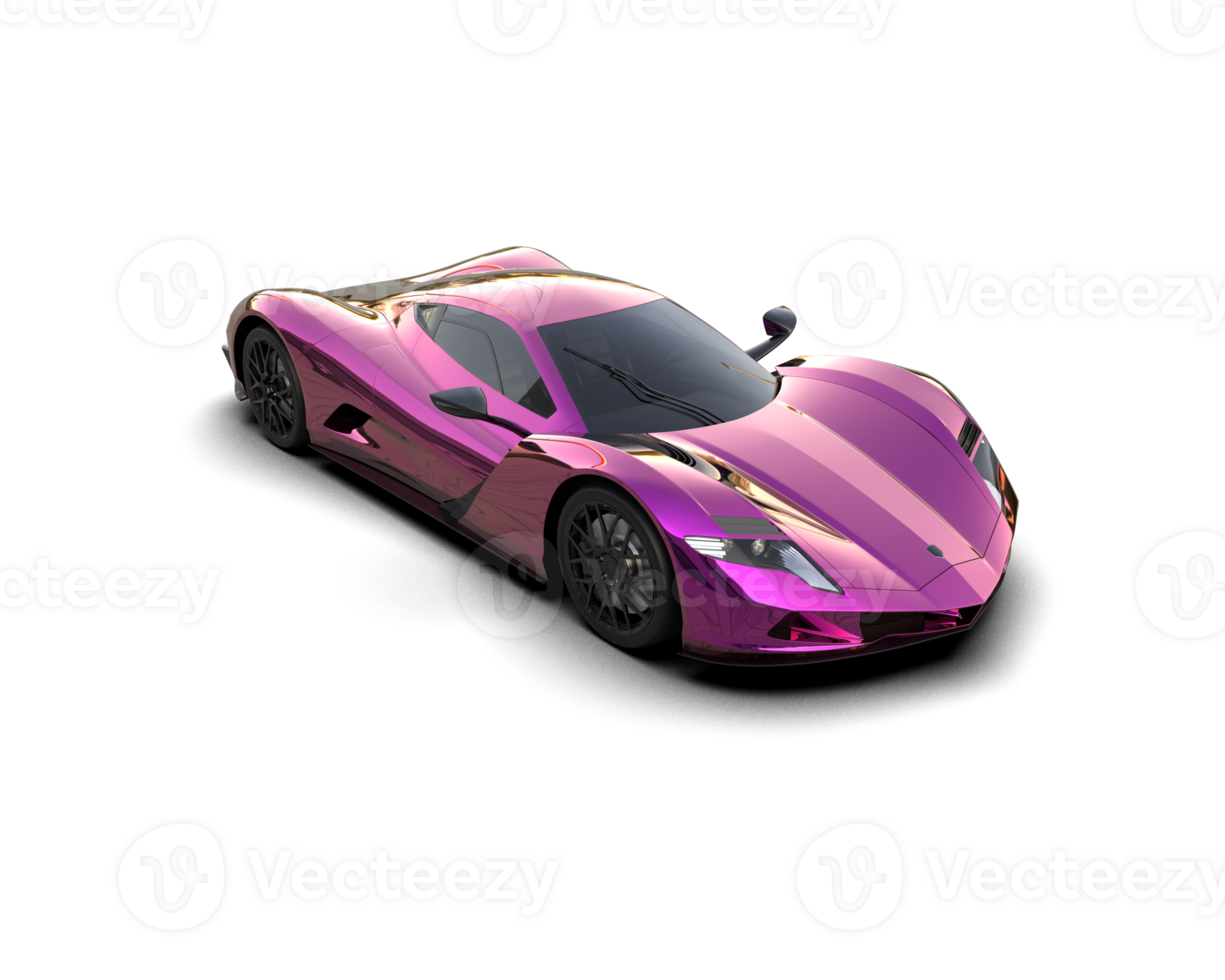 Realistic sport car isolated on background. 3d rendering - illustration png
