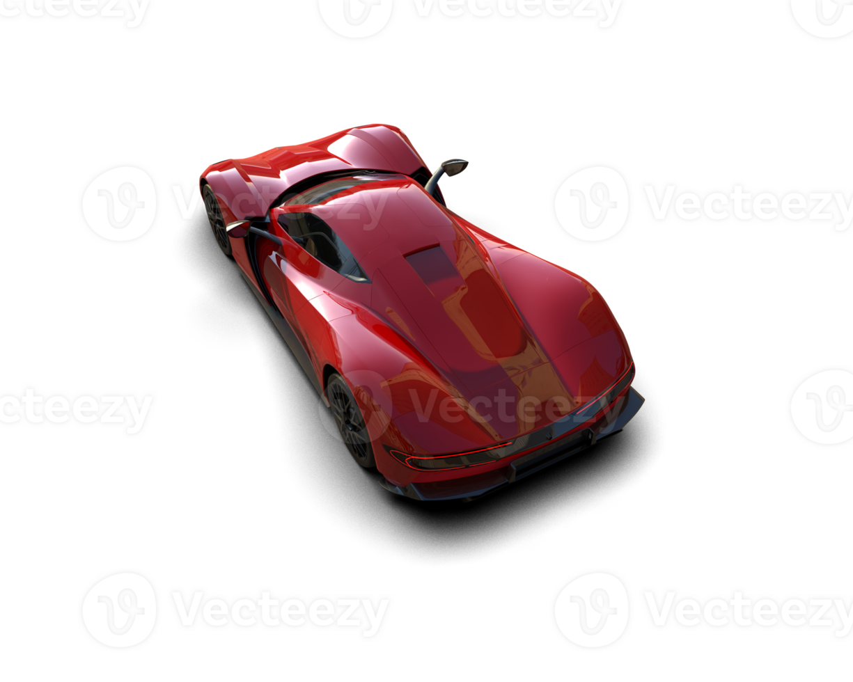 Realistic sport car isolated on background. 3d rendering - illustration png