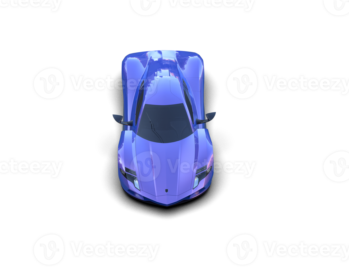 Realistic sport car isolated on background. 3d rendering - illustration png