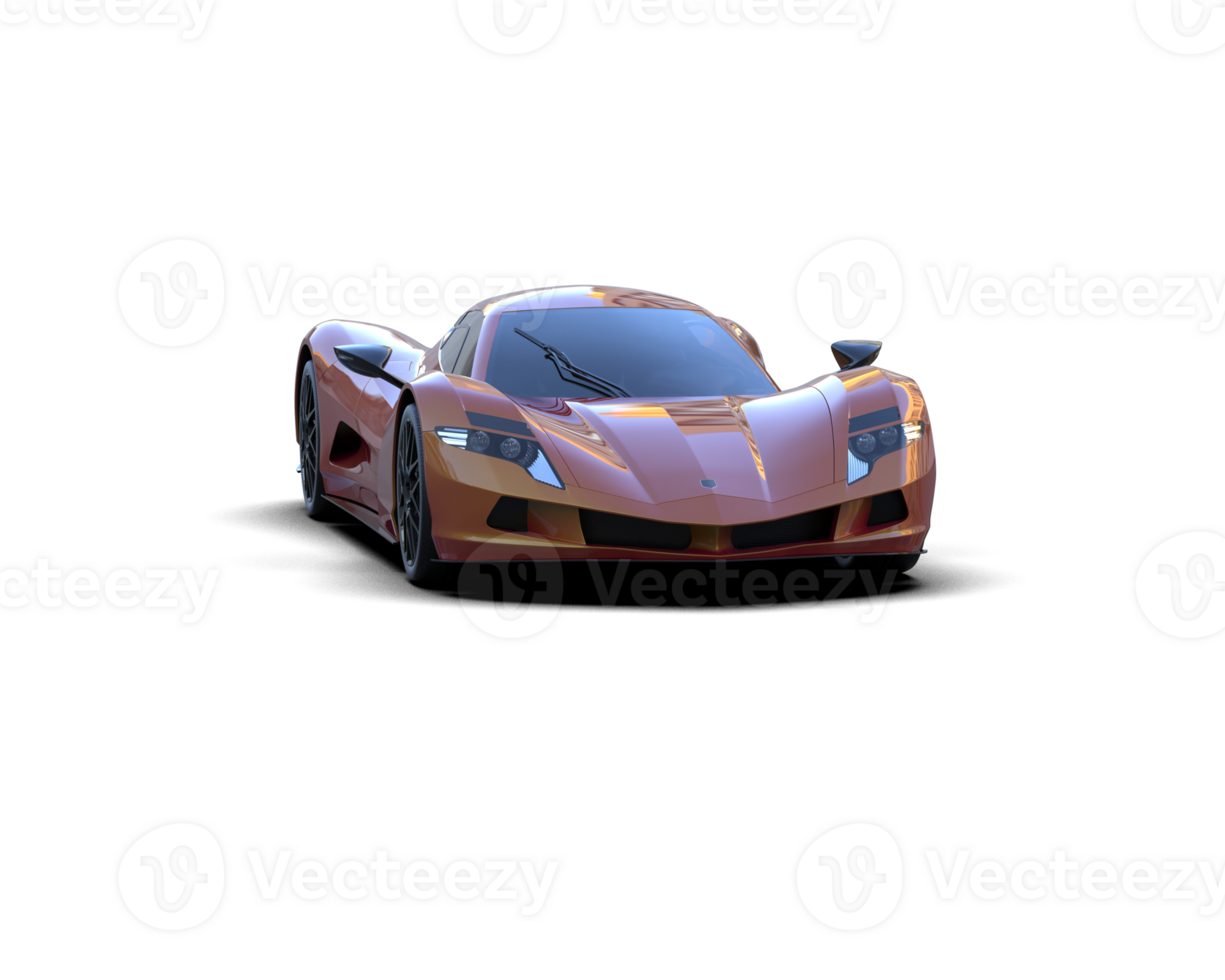 Realistic sport car isolated on background. 3d rendering - illustration png