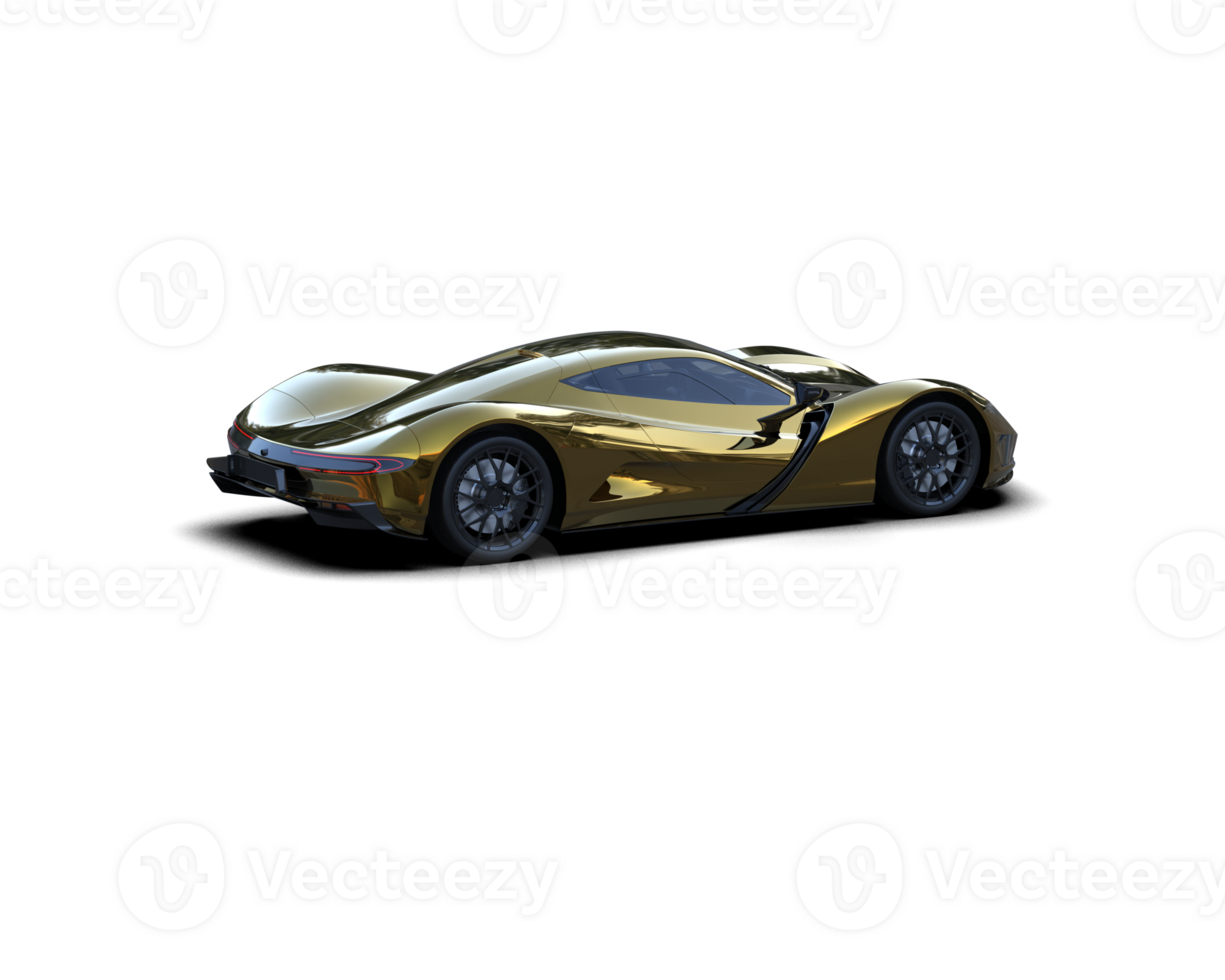 Realistic sport car isolated on background. 3d rendering - illustration png