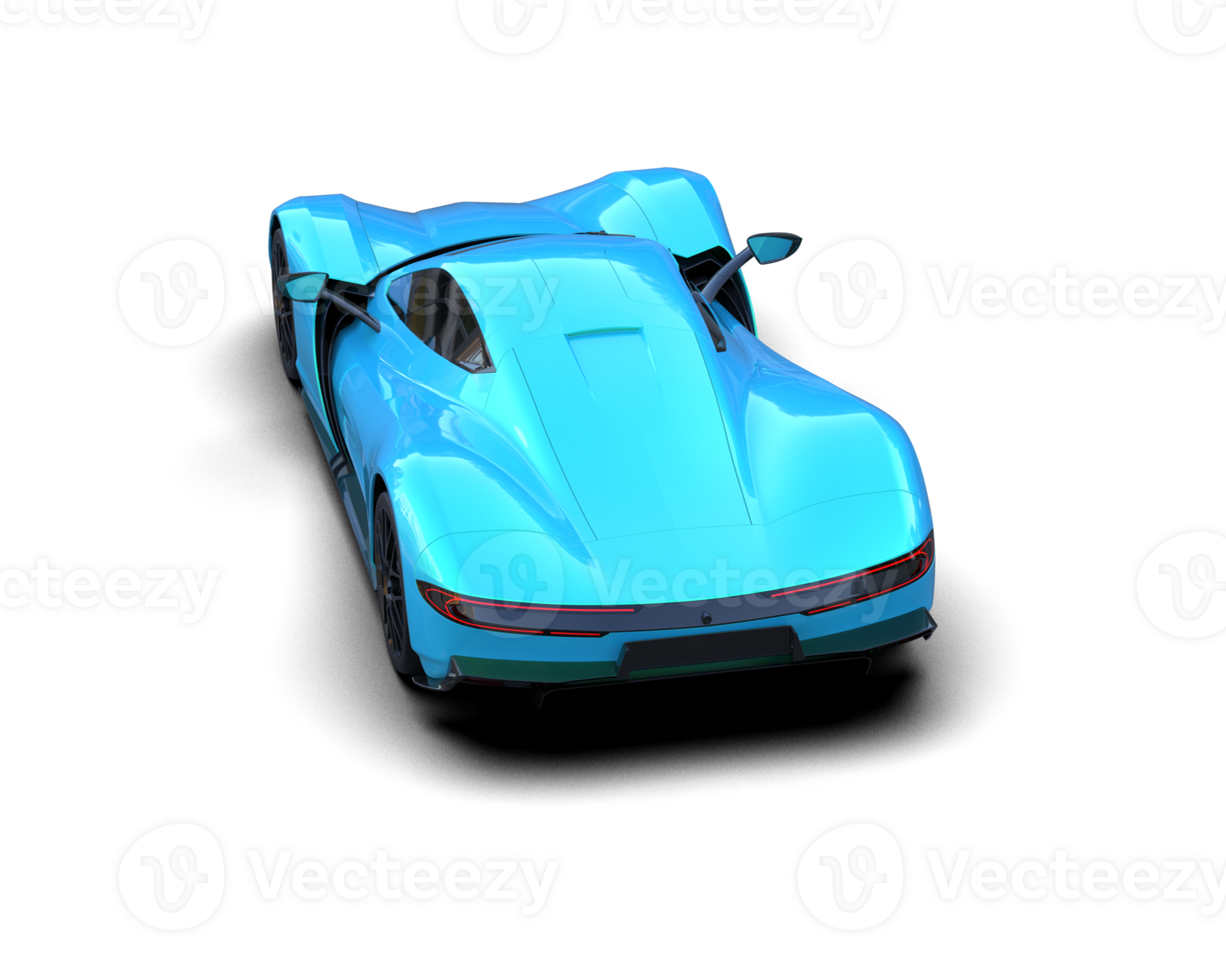 Realistic sport car isolated on background. 3d rendering - illustration png