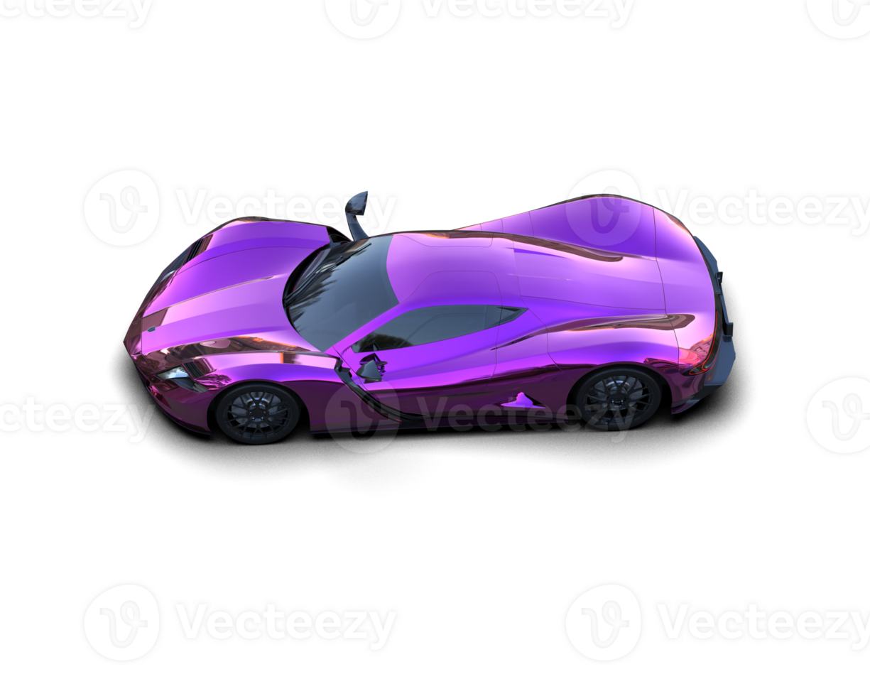 Realistic sport car isolated on background. 3d rendering - illustration png