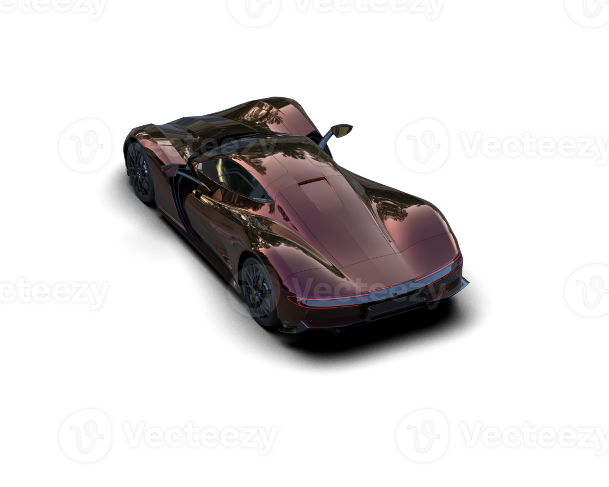 Realistic sport car isolated on background. 3d rendering - illustration png