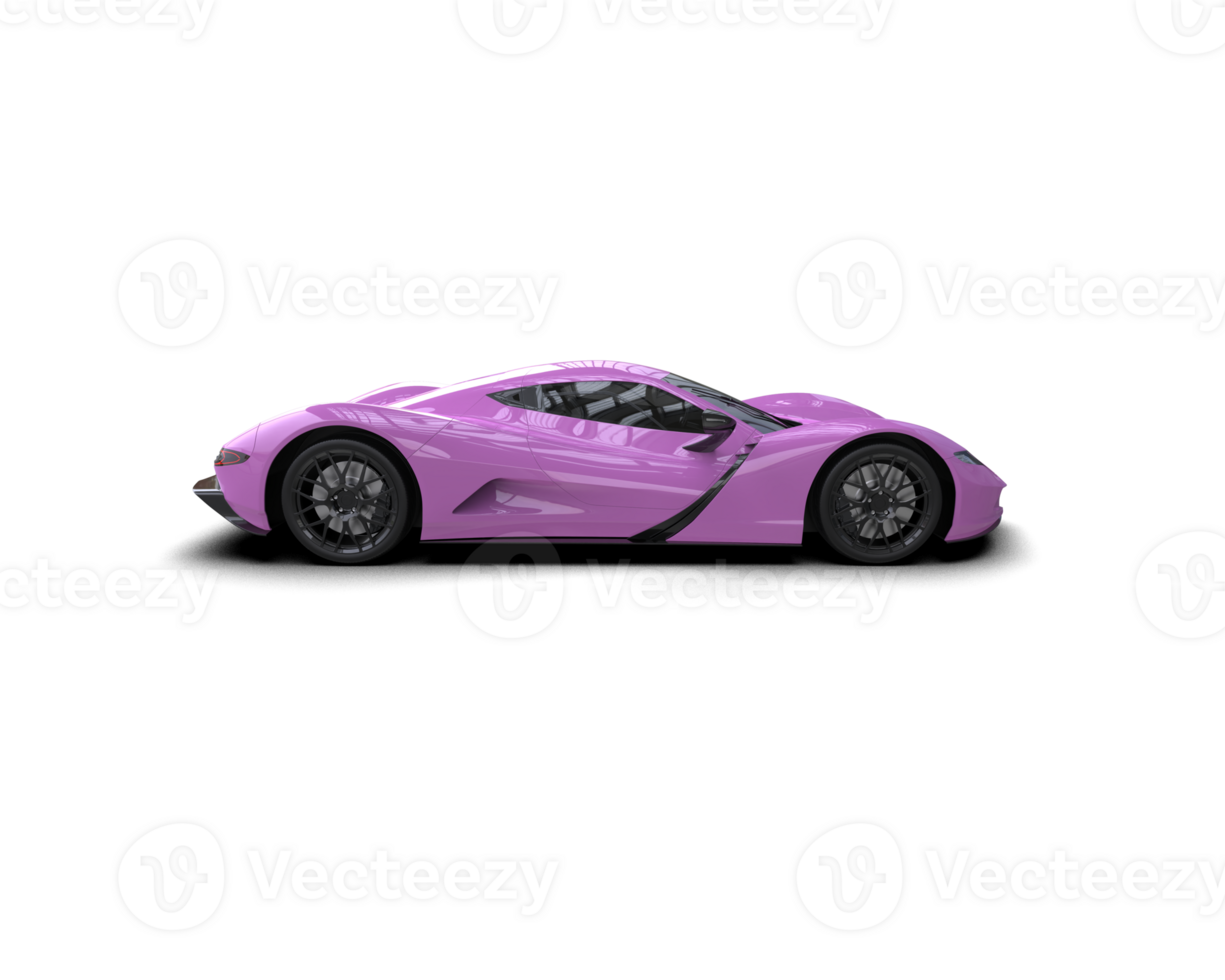 Realistic sport car isolated on background. 3d rendering - illustration png