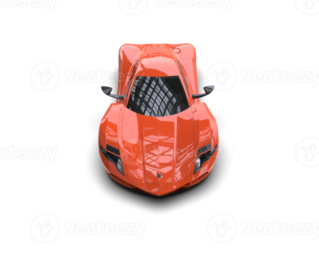 Realistic sport car isolated on background. 3d rendering - illustration png