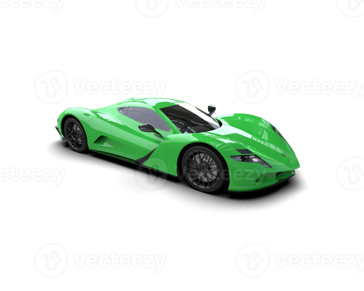 Realistic sport car isolated on background. 3d rendering - illustration png