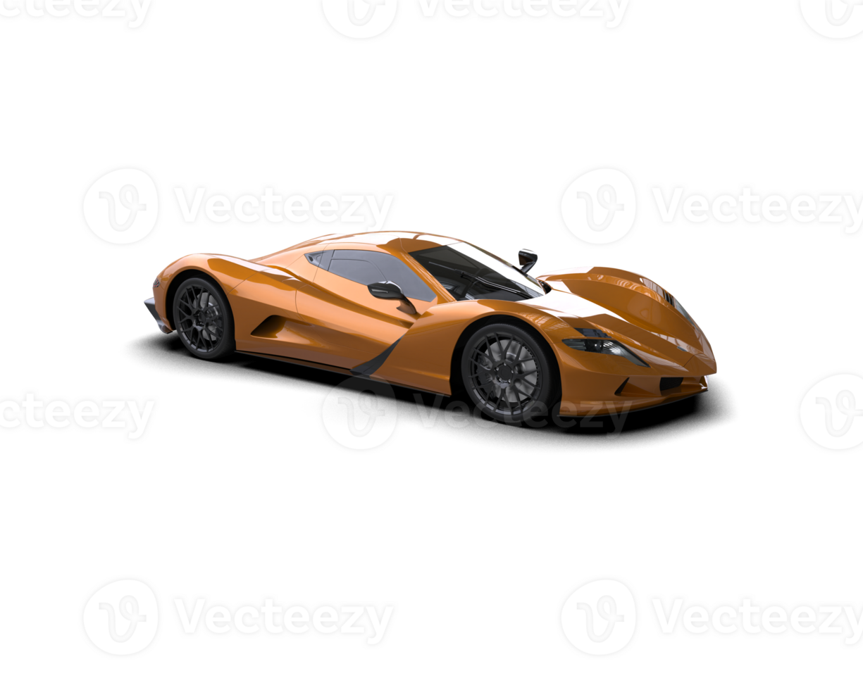 Realistic sport car isolated on background. 3d rendering - illustration png